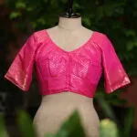 Rupashree N/P – Blouse in Rani, front view | Tilattama