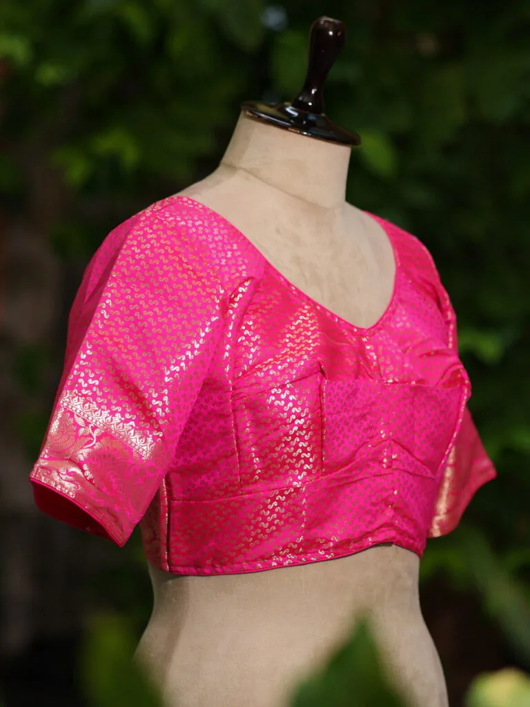 Rupashree N/P – Blouse in Rani, side view | Tilattama