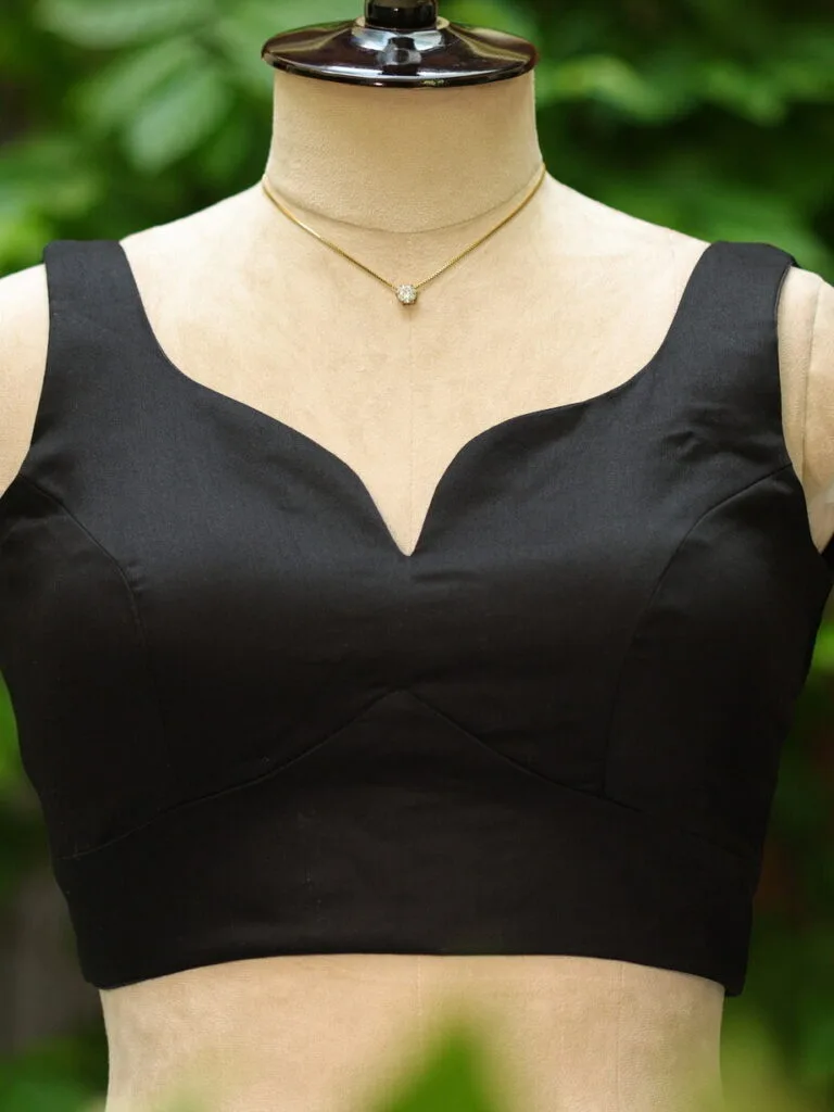 sabyasachi cut – Blouse in Black | Tilattama