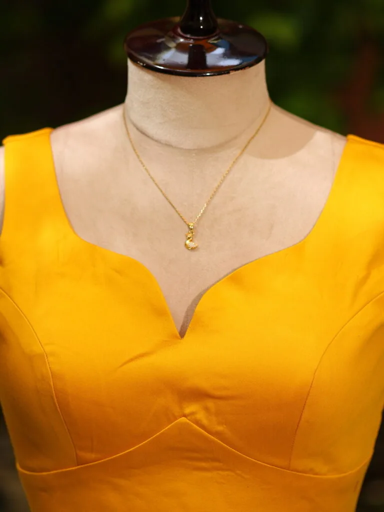 sabyasachi cut – Blouse in Mango yellow | Tilattama