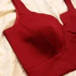 Sabyasachi Cut – Blouse in Maroon, side view | Tilattama