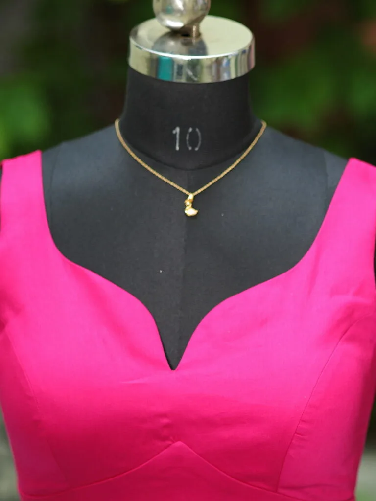 sabyasachi cut – Blouse in Rani | Tilattama