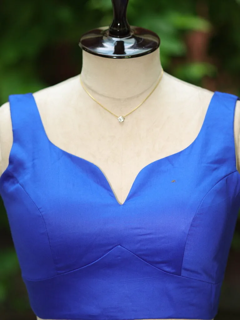 sabyasachi cut – Blouse in Royal Blue | Tilattama