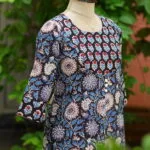 Sangenari Semi Anarkali – Kurti in Black, side view | Tilattama