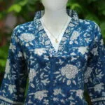 Sangeneri Dhoti co-ord Set – Kurti in Blue | Tilattama