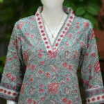 Sangeneri Dhoti co-ord Set – Kurti in Mint Green | Tilattama