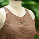 Tilattama Jamdani Rozer – Blouse in Brown, side view | Tilattama