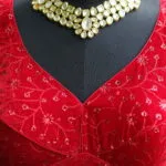 Velvet Saby Sequence G/S – Blouse in Red | Tilattama