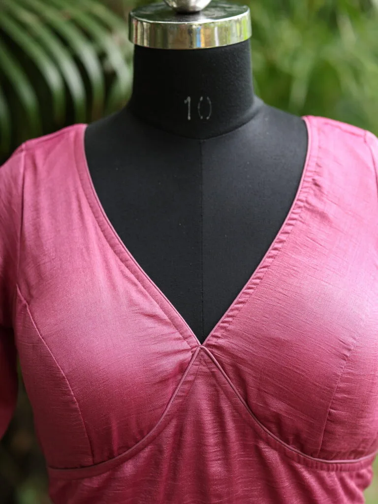 Vichitra Celeb G/S – Blouse in Fushia Pink | Tilattama
