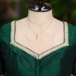 Badsahi Bichitra – Blouse in Bottle Green | Tilattama