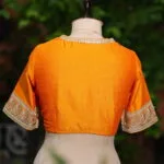 Badsahi Bichitra – Blouse in Golden Yellow, back view | Tilattama