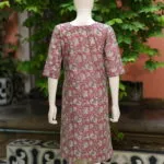 cotton Kurta – Kurti in Mauve, back view | Tilattama