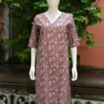 cotton Kurta – Kurti in Mauve, front view | Tilattama