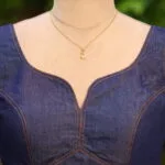 Denim Sabyasachi cut – Blouse in dark blue | Tilattama