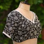 Madhabilata – Blouse in Black, side view | Tilattama