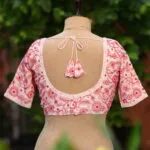 Madhabilata – Blouse in white, back view | Tilattama