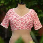 Madhabilata – Blouse in white, front view | Tilattama