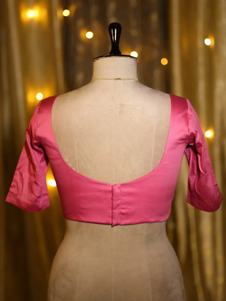 Sabyasachi G/S – Blouse in Fusia pink 38 half sleeve, sleeve | Tilattama