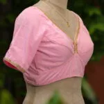 Sagun 2 – Blouse in Baby pink, side view | Tilattama