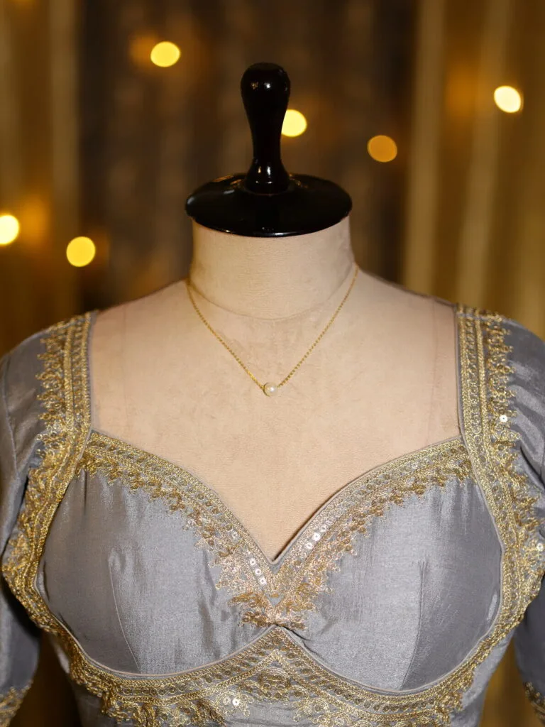 Saptapadi – Blouse in Gray | Tilattama