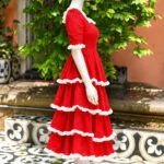 Sarodiya – Kurti in Red, side view | Tilattama