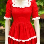 Sarodiya – Kurti in Red, close-up | Tilattama