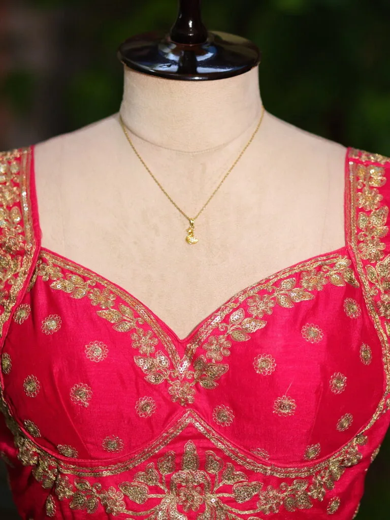 Shreeparna S/L – Blouse in Rani | Tilattama