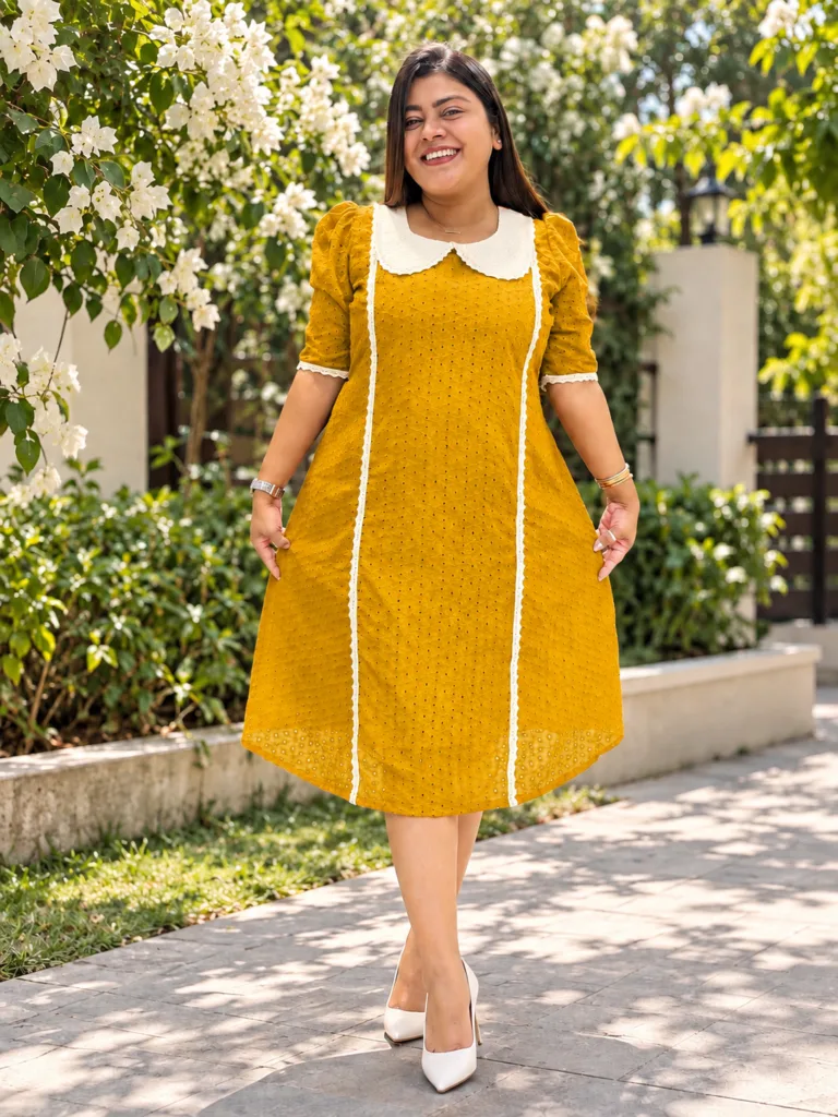 Hakoba Baby Collar Dress