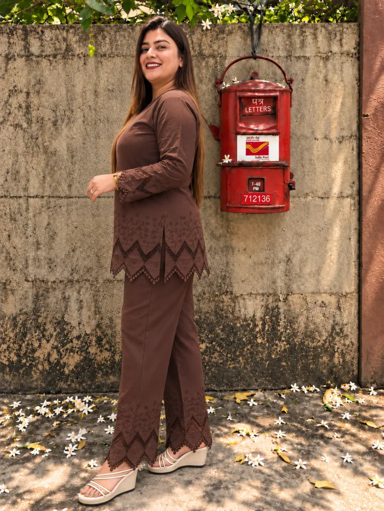 Hakoba Daman Co-ord Set
